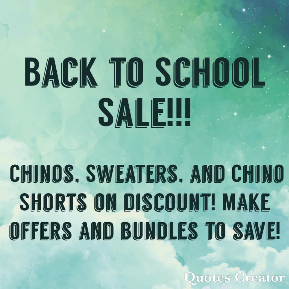 Back to School Sale!!!